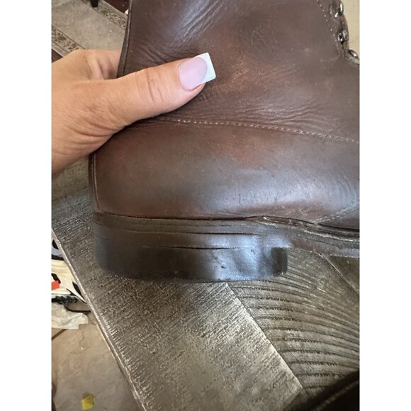 VTG Alden 405 Indy Boots Brown Leather Men's 11.5 AA/B Canvas Lined Made in USA - Picture 7 of 11